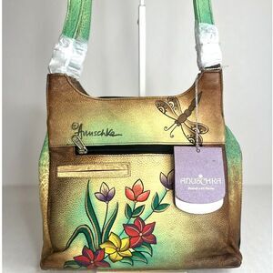 Anuschka - Triple Compartment Satchel - NWT